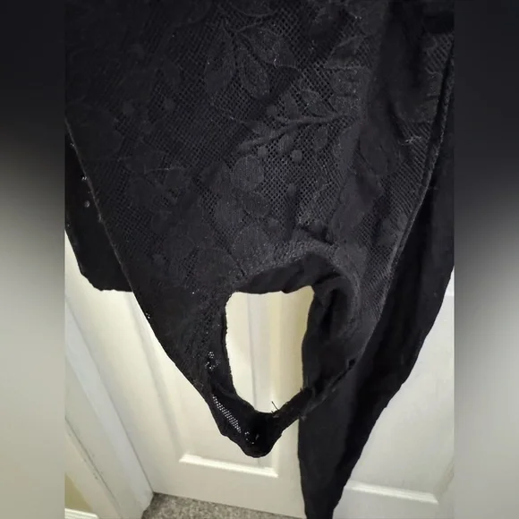 Naked Wardrobe STRETCH LACE RACER STIRRUP JUMPSUIT L - Picture 10 of 10